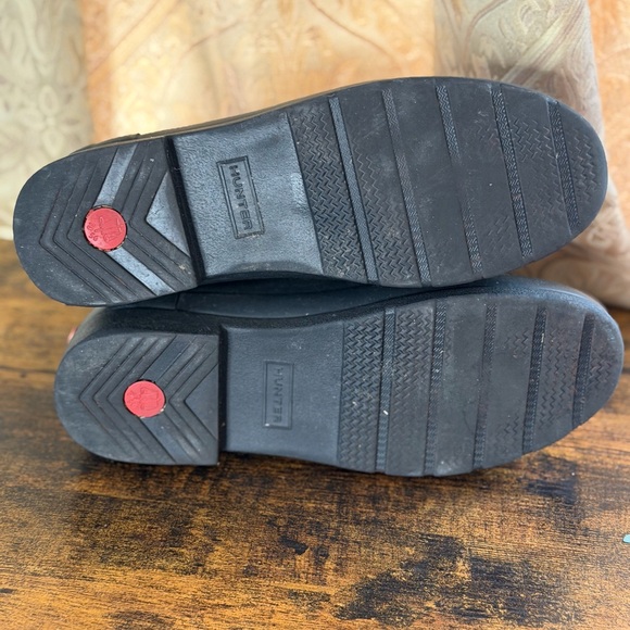 Hunter Black Ankle Boots - Picture 6 of 7